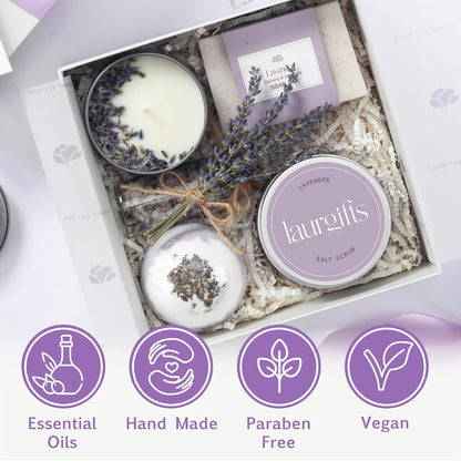 Lavender Relaxing Spa Gift Set — Calm & Restore Self-Care Box
