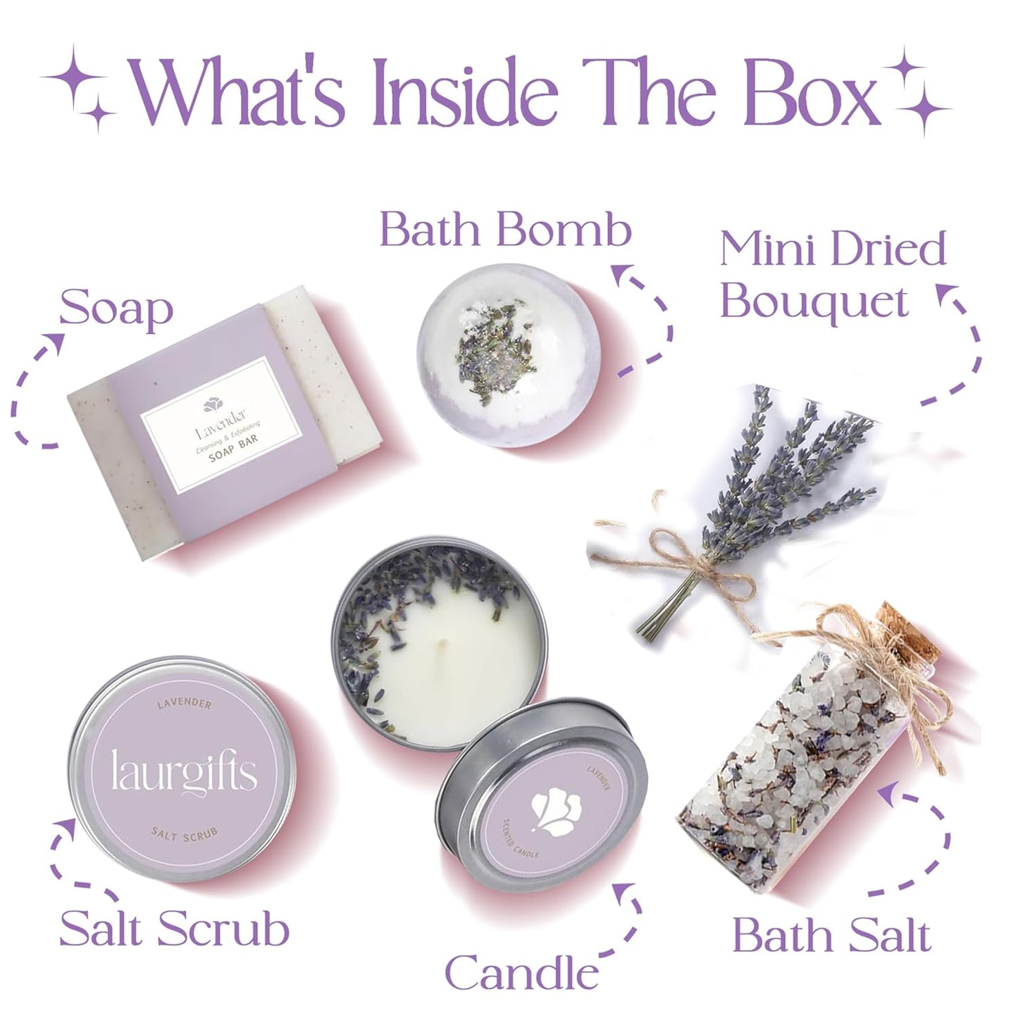 Lavender Relaxing Spa Gift Set — Calm & Restore Self-Care Box