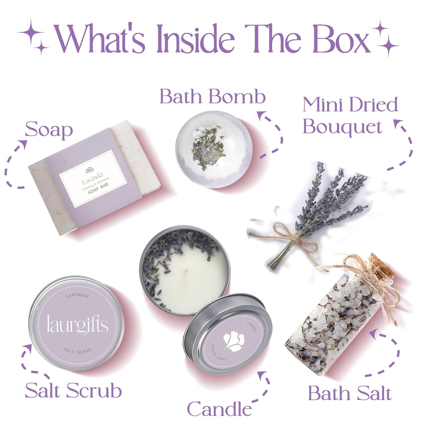 Lavender Relaxing Spa Gift Set — Calm & Restore Self-Care Box