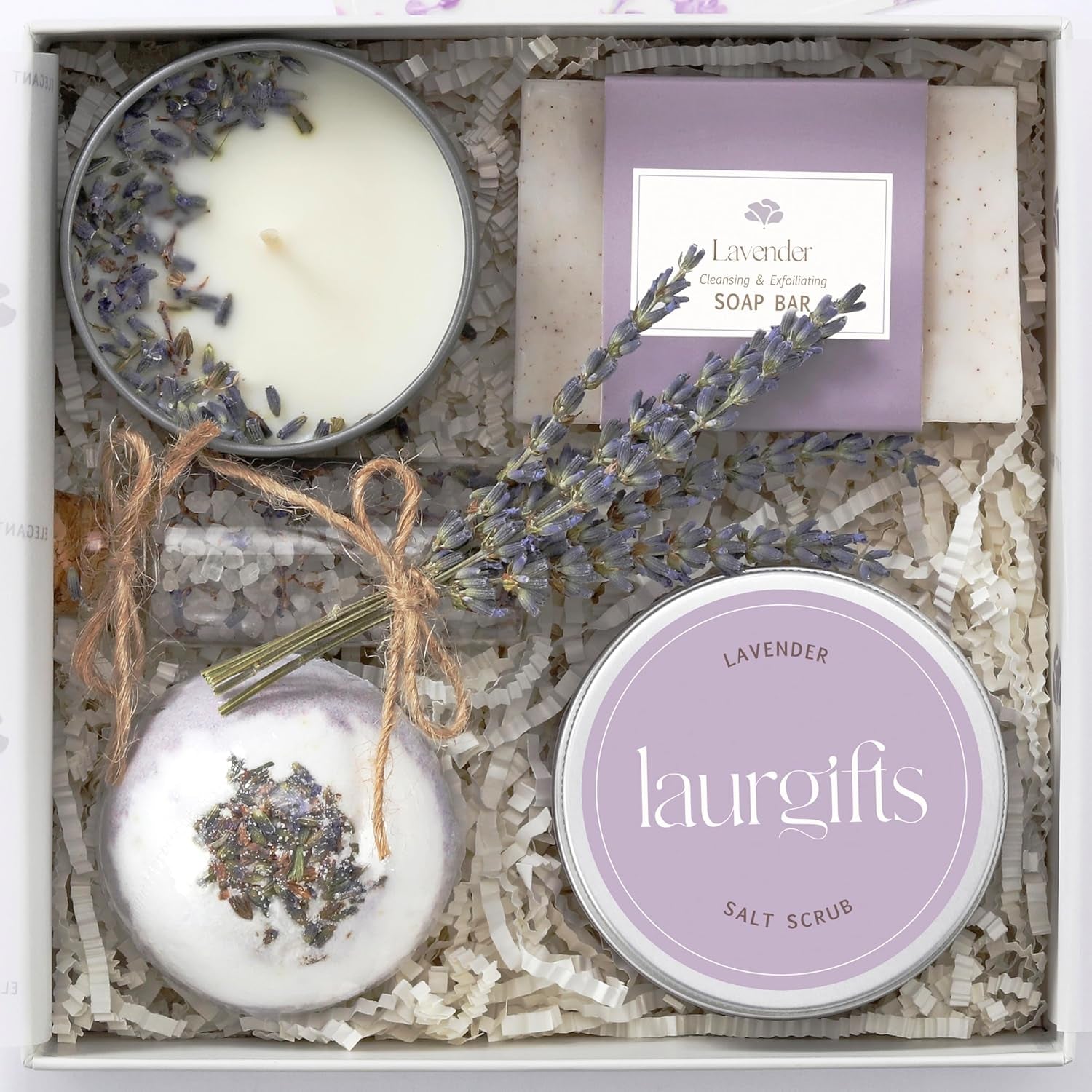 Lavender Relaxing Spa Gift Set — Calm & Restore Self-Care Box