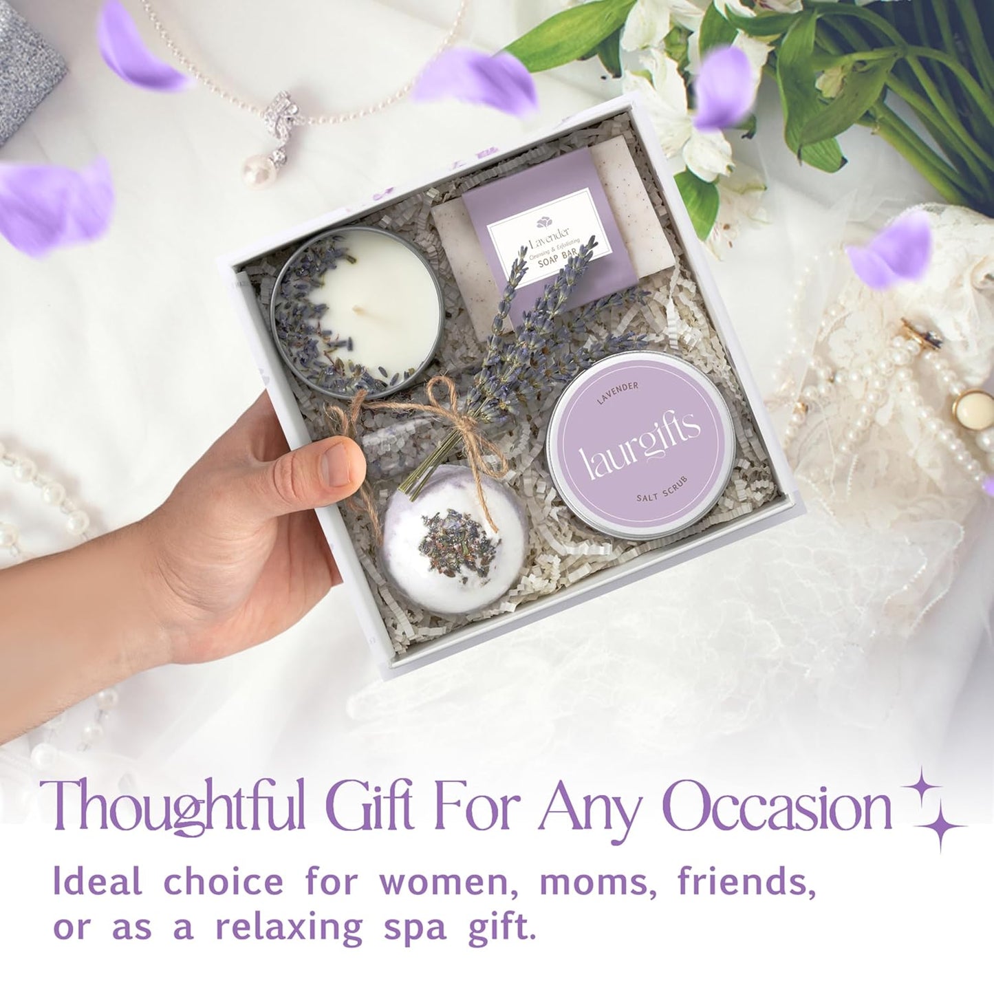 Lavender Relaxing Spa Gift Set — Calm & Restore Self-Care Box